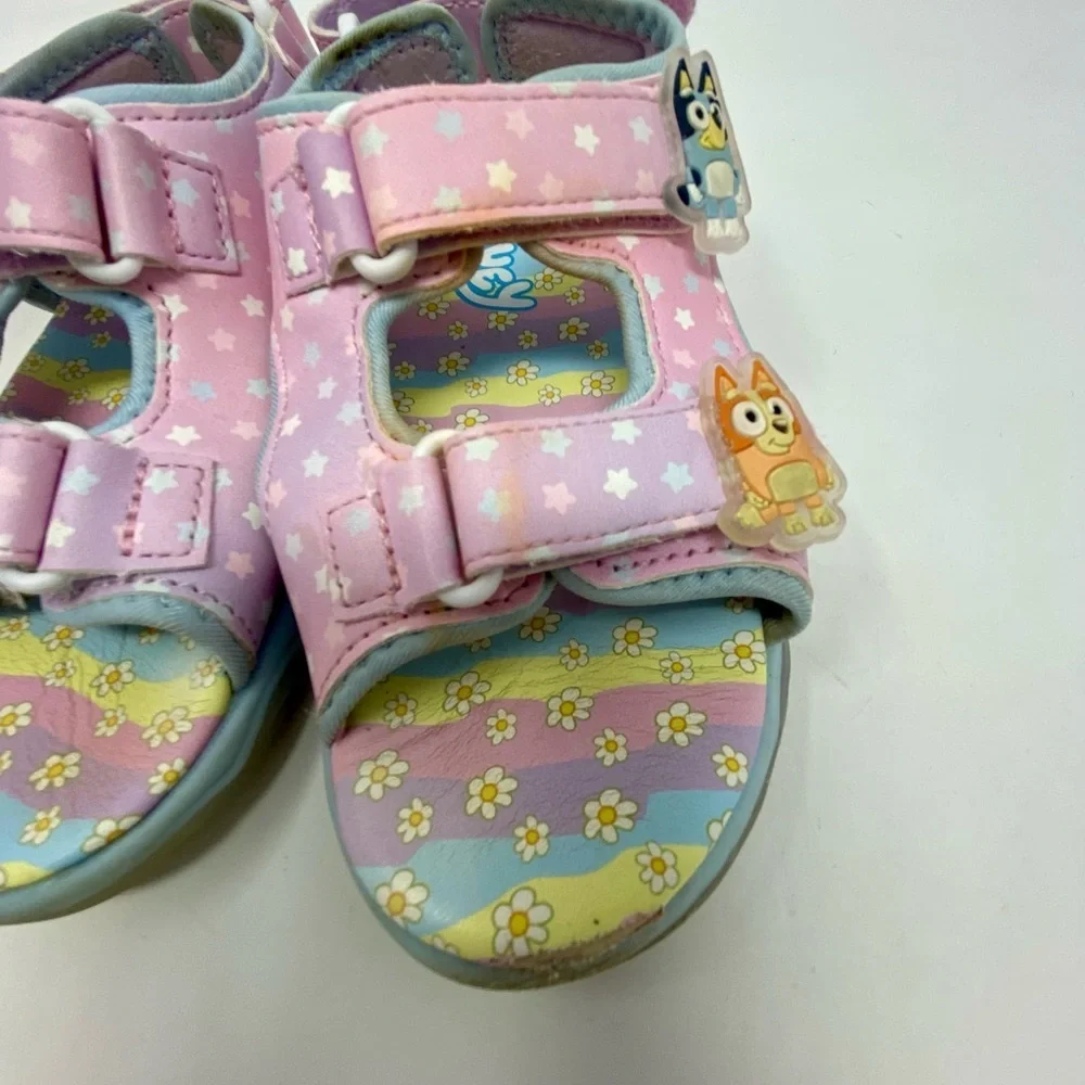 Girls’ Pink Bluey & Bingo Sandals Size 12